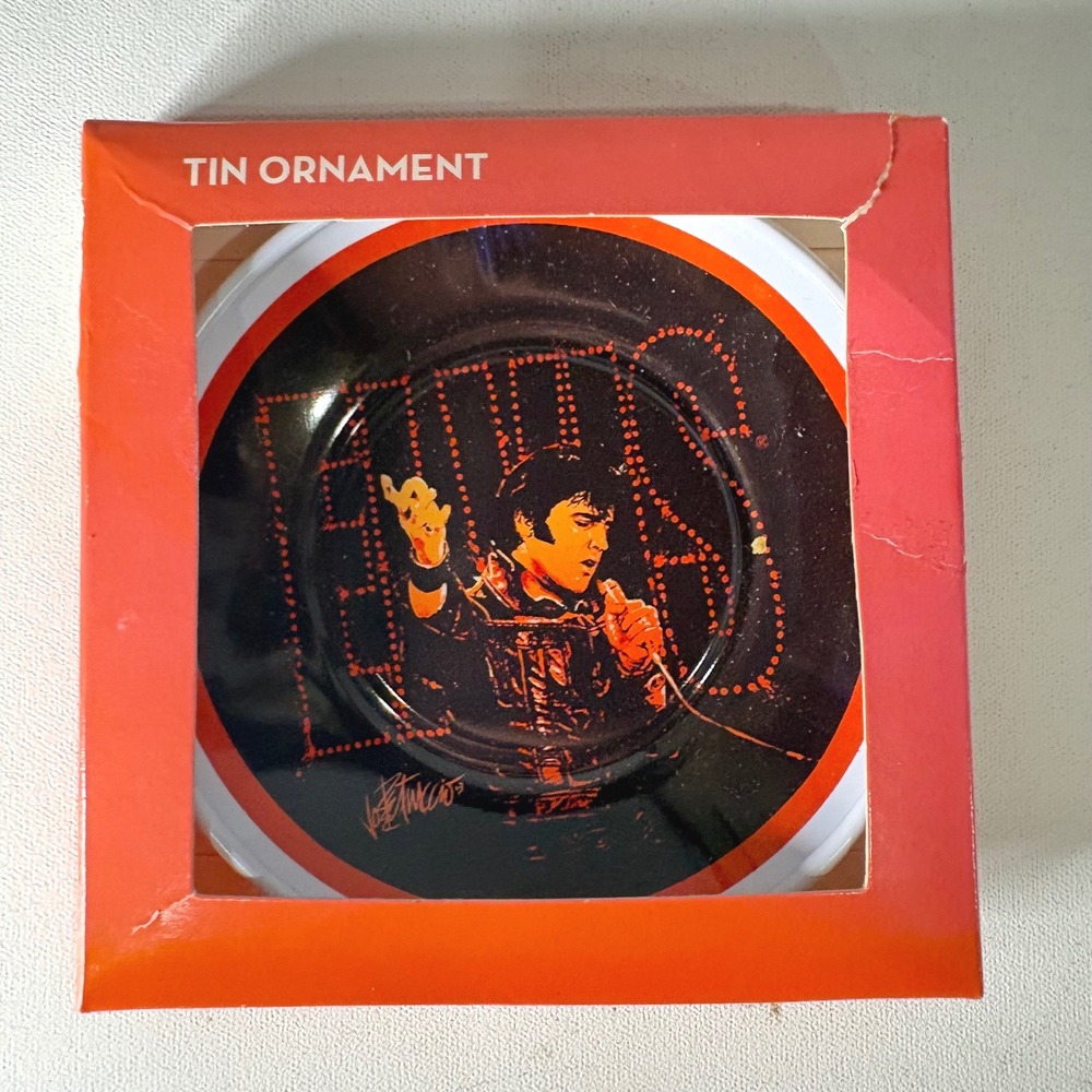 Elvis Presley Joe Petruccio Tin Ornament 68 Comeback Special Megatoys 2018